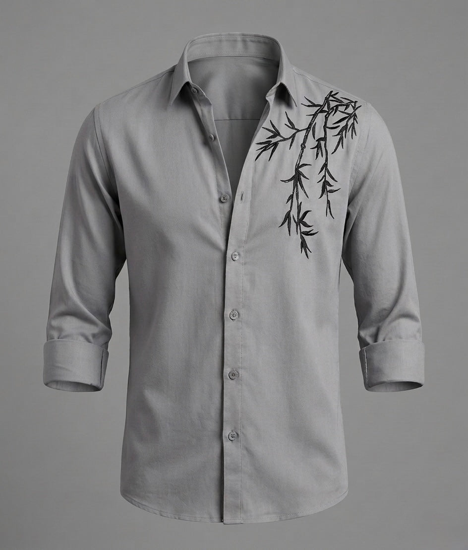 Artisanal Shadow-Stitch Shirt
